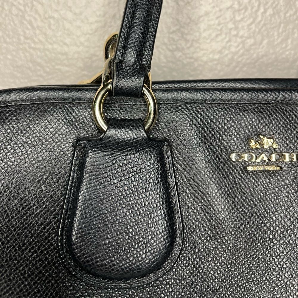 Coach Purse In Black Pebble Leather Nolita Satchel Women’s Bags 35650​​​ - Picture 9 of 16